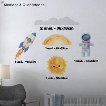 Adesivo de Parede Astronauta