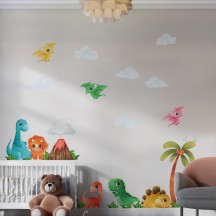 Adesivo de Parede Dinossauros Baby