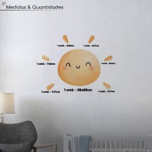 Adesivo de Parede Donuts e Nuvens