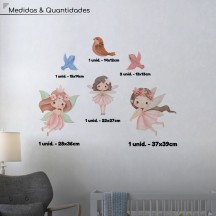 Adesivo de Parede Fadinhas