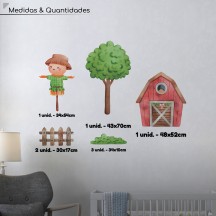 Adesivo de Parede Fazendinha