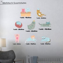 Adesivo de Parede Gatinhos