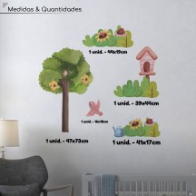 Adesivo de Parede Jardim das Meninas