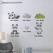 Adesivo de Parede Pandinhas