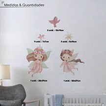 Adesivo de Parede Princesa e Unicórnio