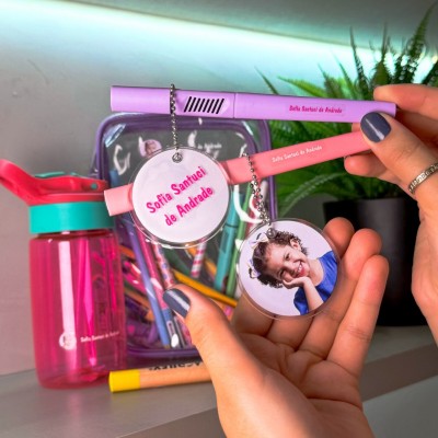 Kit Colégio com foto transparente