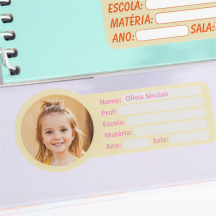 Etiqueta para materia com foto