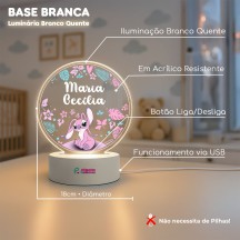 Luminária Angel com Nome