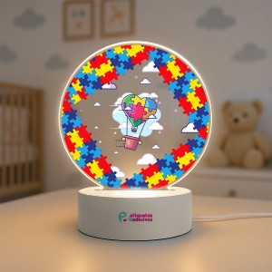 Luminária Autismo com Nuvens