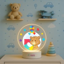 Luminária Autismo com Ursinho