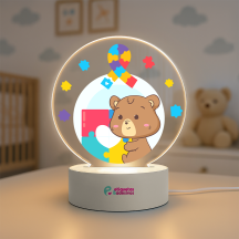 Luminária Autismo com Ursinho
