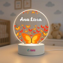 Luminária Borboletas com nome personalizado