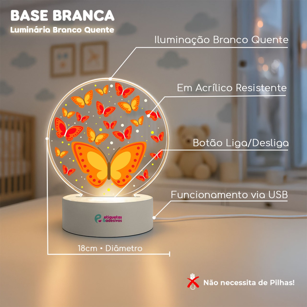 Luminária Borboletas