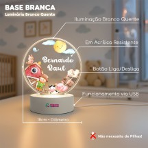 Luminária Fazendinha com Nome