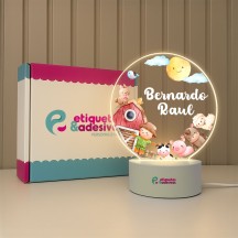 Luminária Fazendinha com Nome