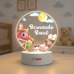 Luminária Fazendinha com Nome