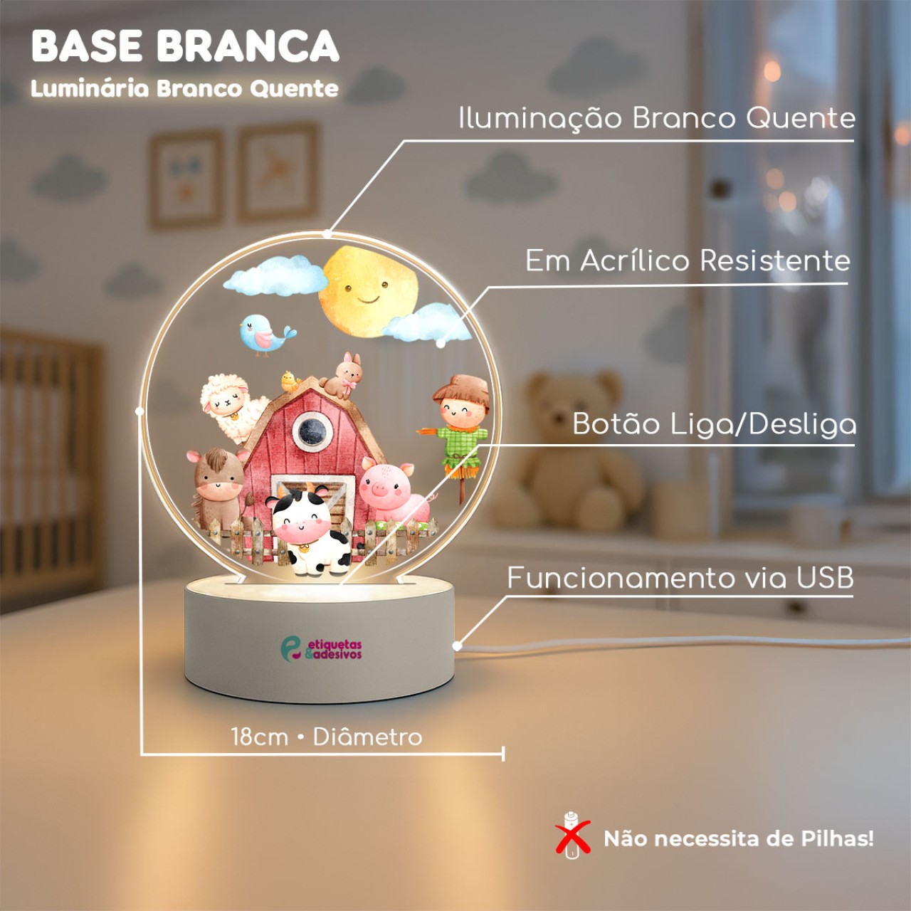 Luminária Fazendinha