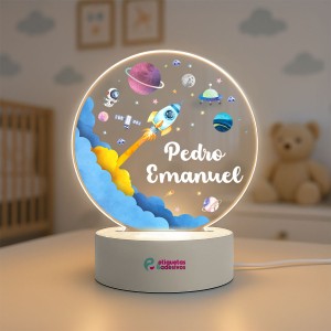 Luminária Foguetinho com Nome