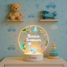 Luminária Fundo do Mar com nome personalizado