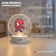 Luminária Homem Aranha