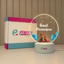 Luminária Pequeno Principe com nome personalizado
