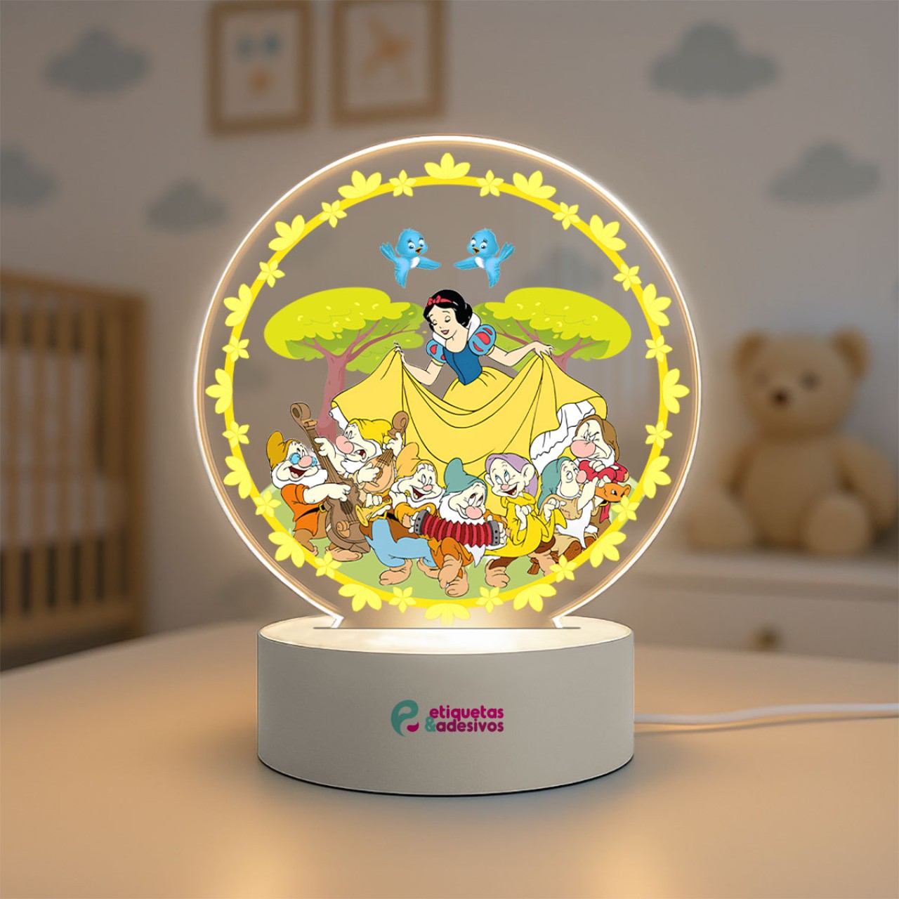 Luminária Princesa Branca de Neve