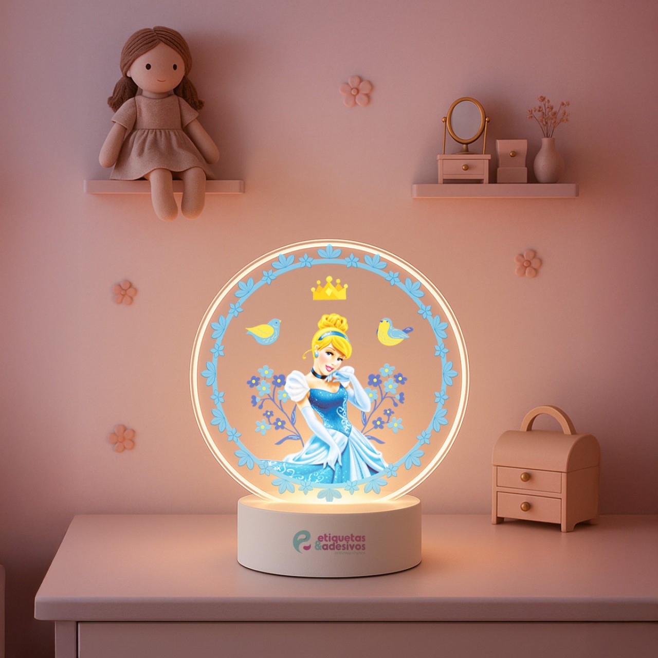 Luminária Princesa Cinderela