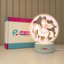 Luminária Princesa e Unicórnio