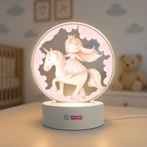 Luminária Princesa e Unicórnio