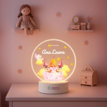 Luminária Princesinha com nome personalizado