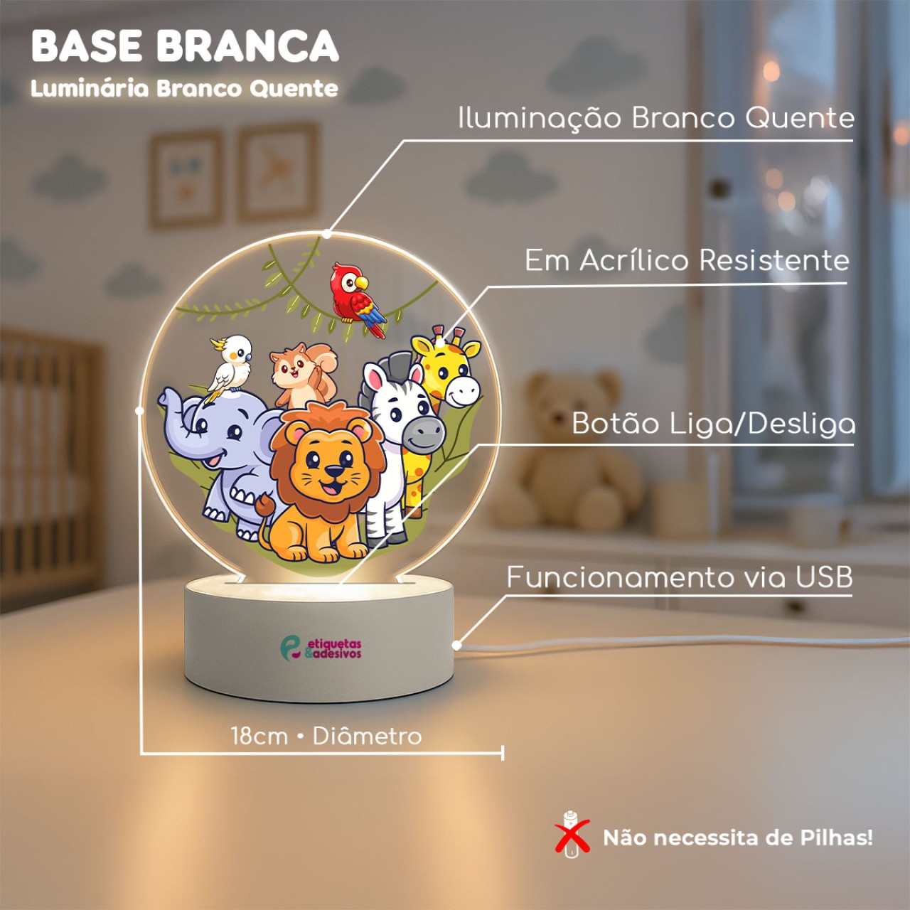 Luminária Safari Baby