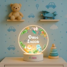Luminária Savana com nome personalizado