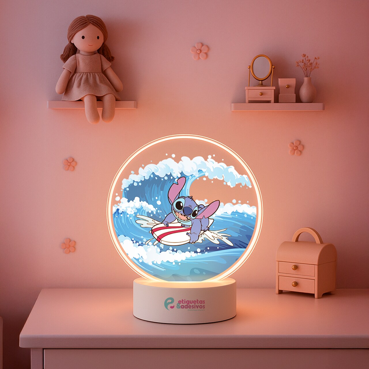 Luminária Stitch Surf