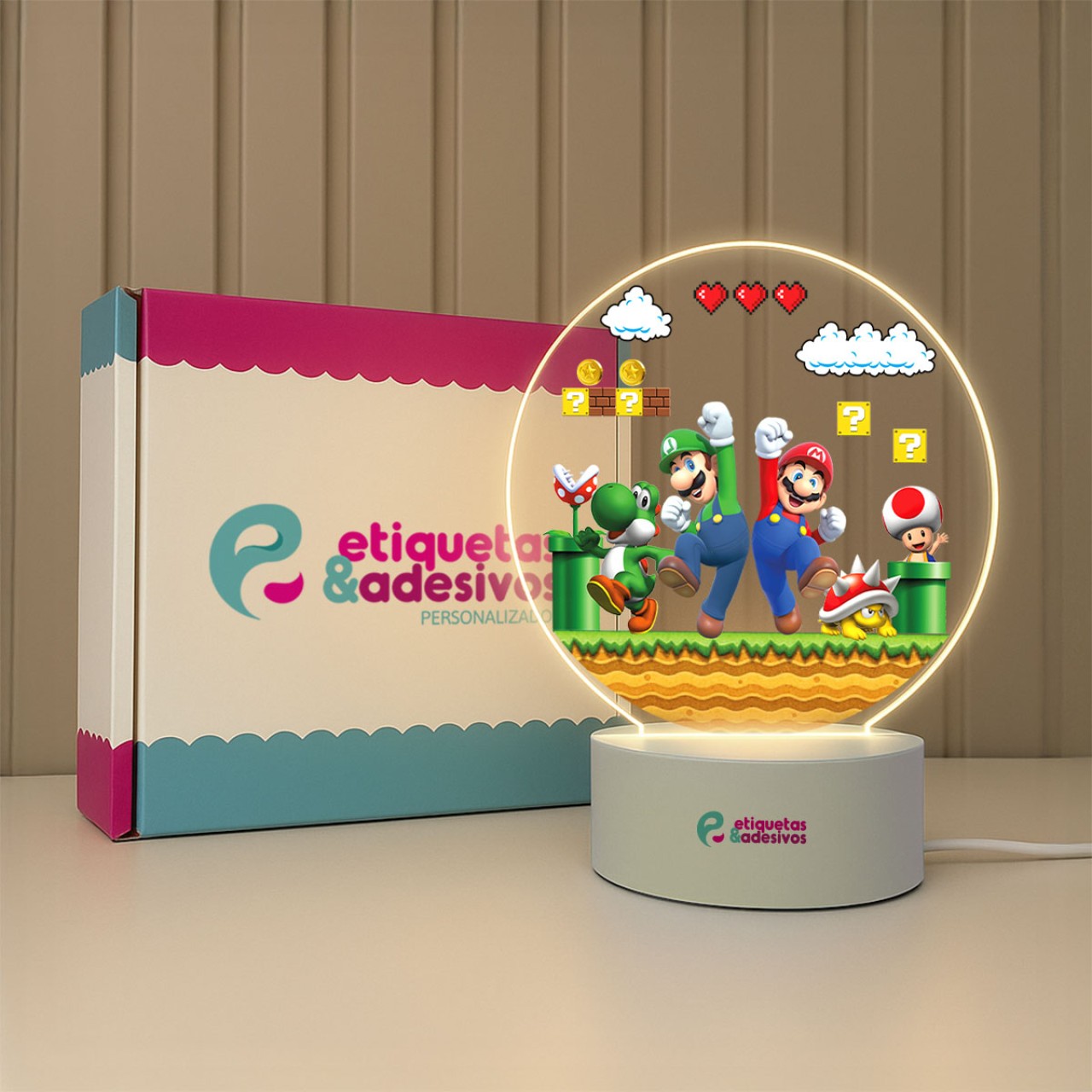 Luminária Super Mario