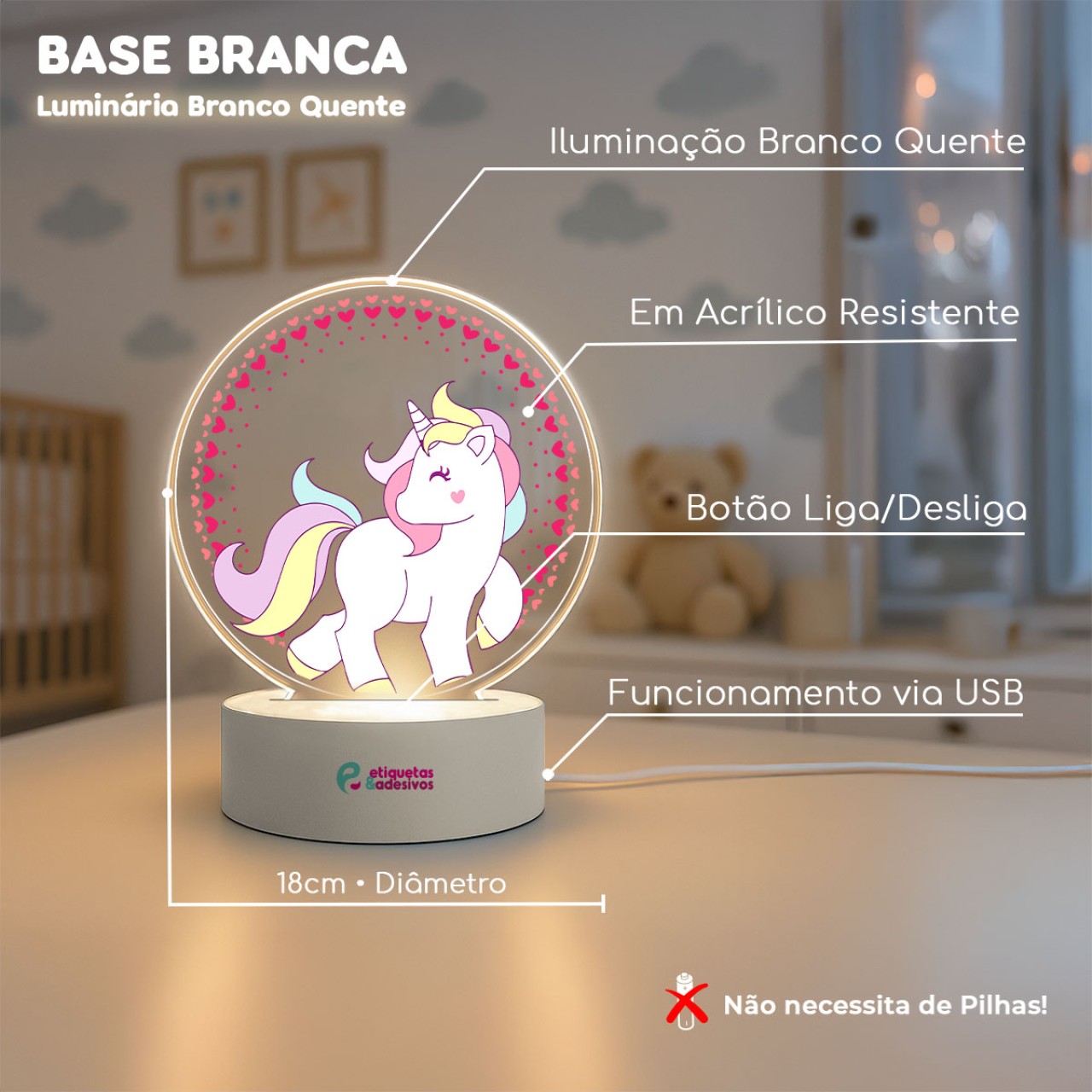 Luminária Unicórnio
