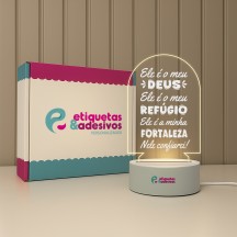 Luminária Ele é o Meu Deus