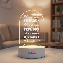 Luminária Ele é o Meu Deus