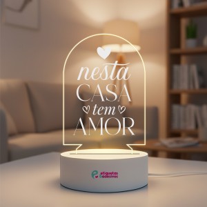 Luminária Nesta Casa Tem Amor 2