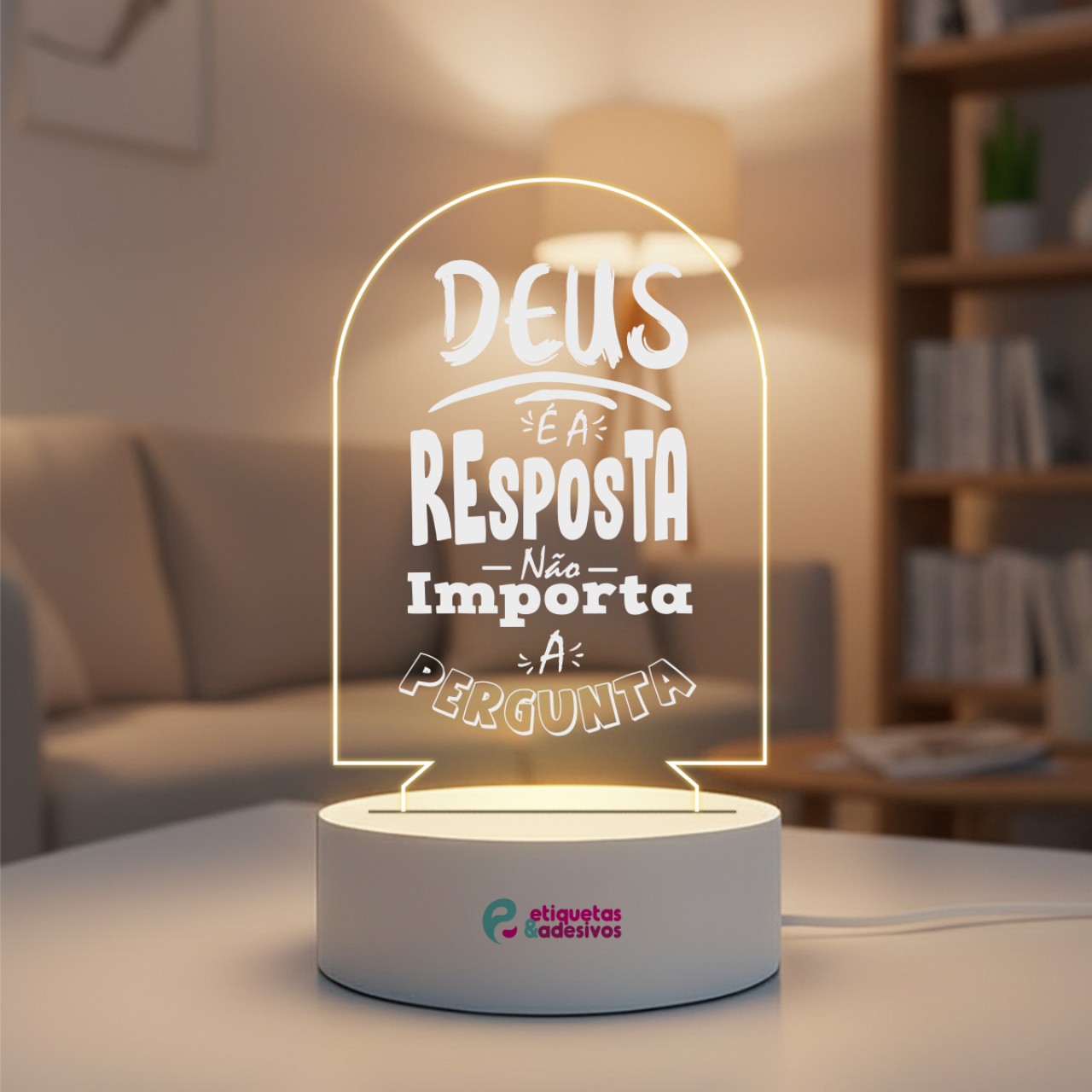 Luminária Deus é a Resposta