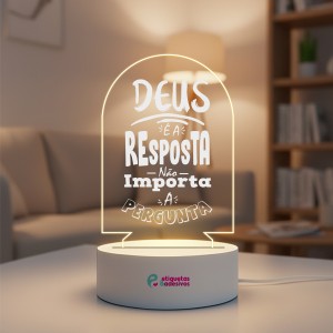 Luminária Deus é a Resposta