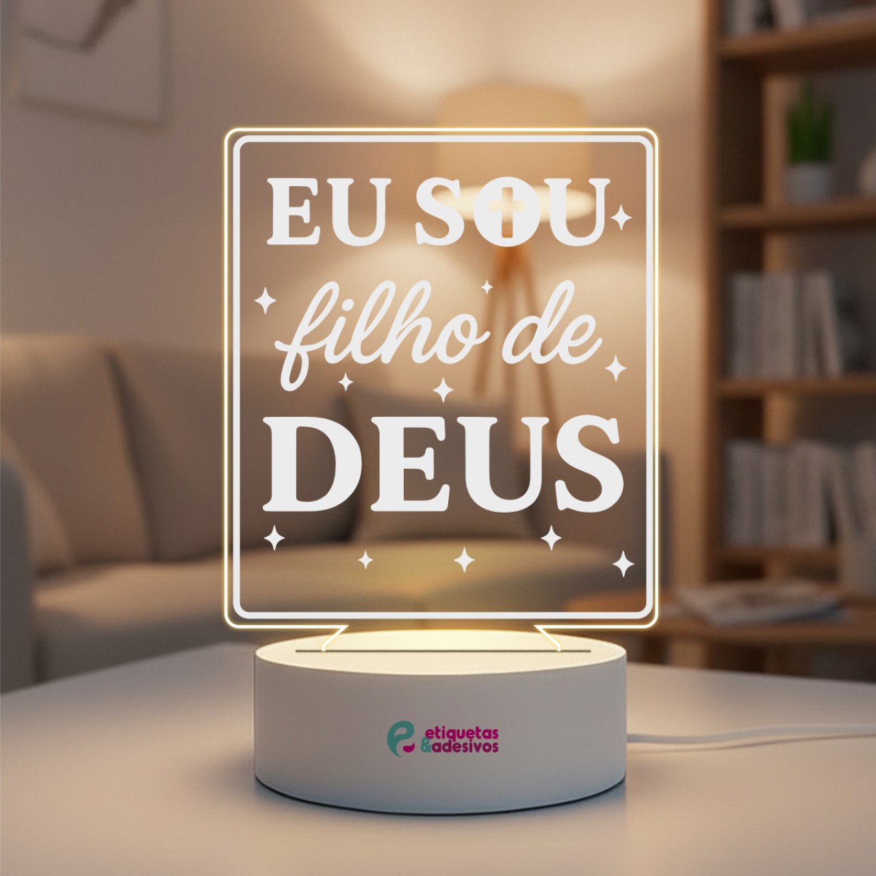 Luminária Eu Sou Filho de Deus