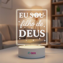 Luminária Eu Sou Filho de Deus