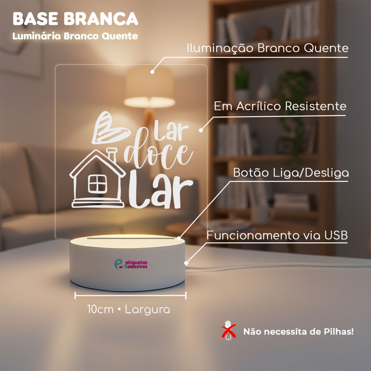 Luminária Lar Doce Lar