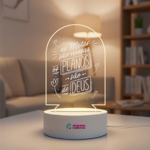 Luminária Planos de Deus