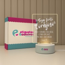 Luminária Seja Forte e Corajoso