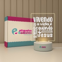 Luminária Vivendo a Vida