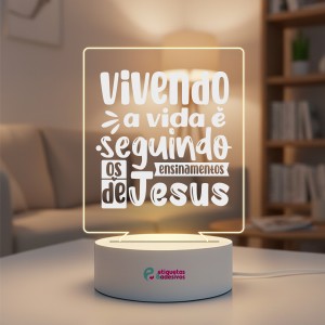 Luminária Vivendo a Vida