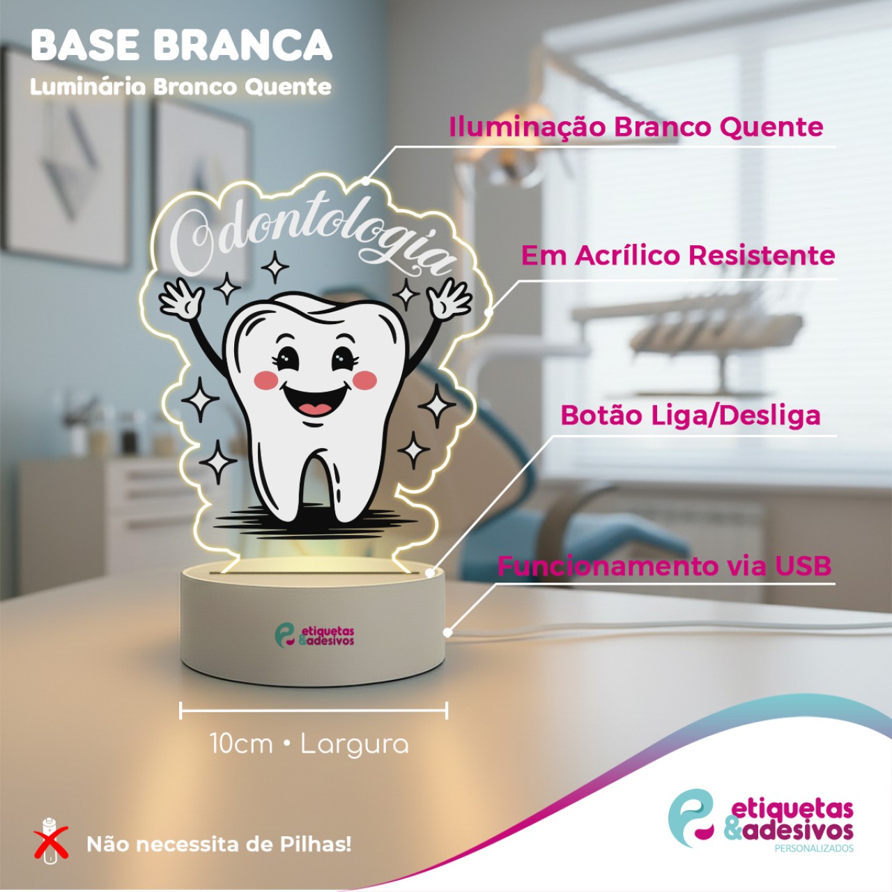Luminária Odontologia Happy