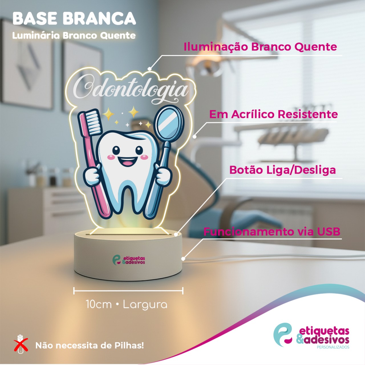 Luminária Odontologia Kit Higiene