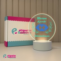 Luminária Profissões Administração com Nome